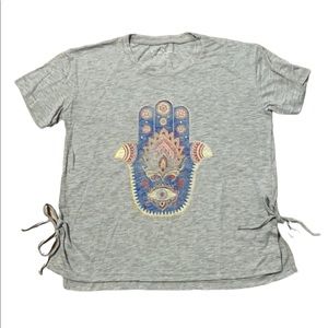 JESSICA SIMPSON boho graphic tee